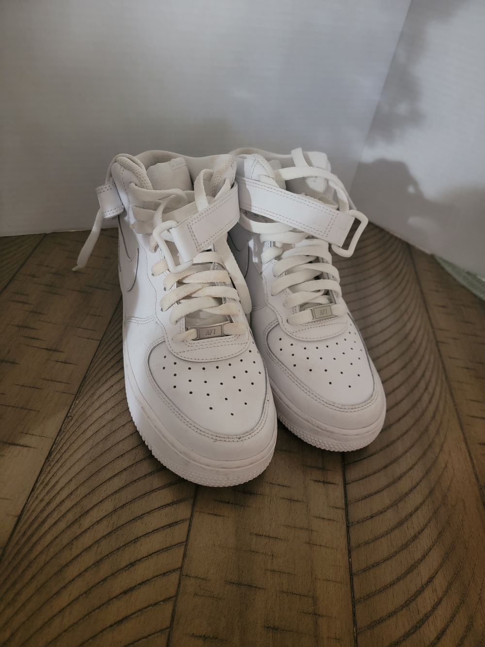 White High-Top Sneakers with Ankle Strap